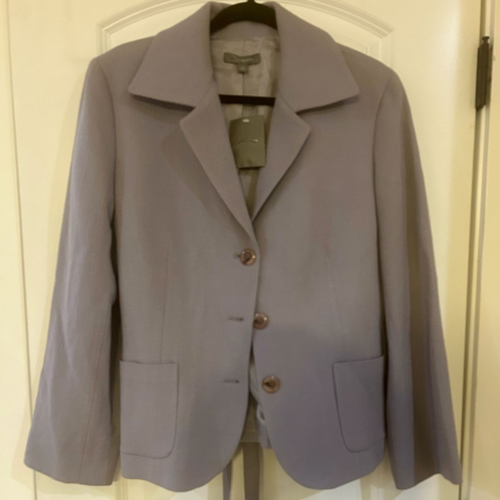 NWT Ann Taylor Lavender Blazer with Button Detail